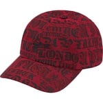 Supreme Cities Jacquard 6-Panel (SS25) - Red