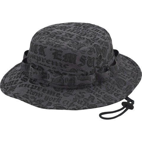 Supreme Cities Jacquard Boonie - Black