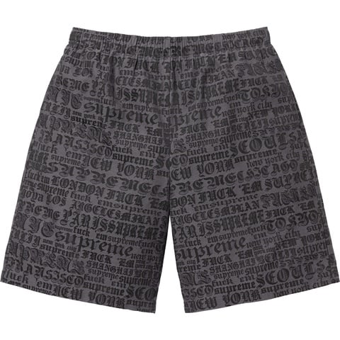 Supreme Cities Jacquard Short 黒 サイズM 新品 Cities Jacquard Short - spring/summer 2025 - Supreme