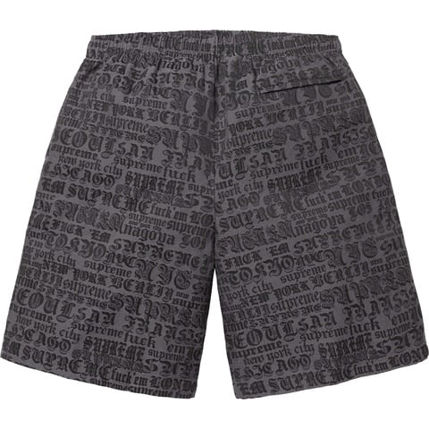 Supreme Cities Jacquard Short 黒 サイズM 新品 Cities Jacquard Short - spring/summer 2025 - Supreme