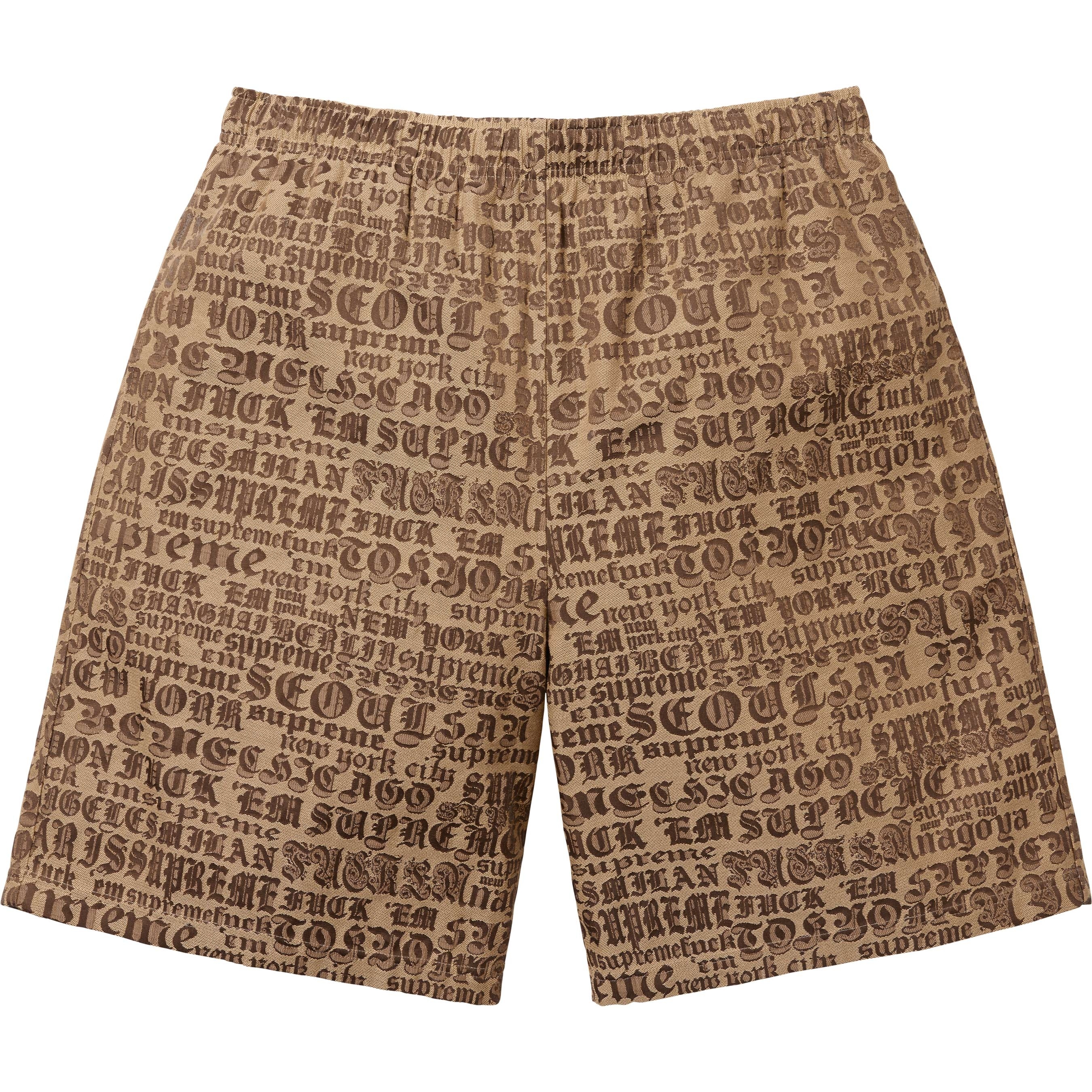 Supreme Cities Jacquard Short (SS25) - Tan - $168