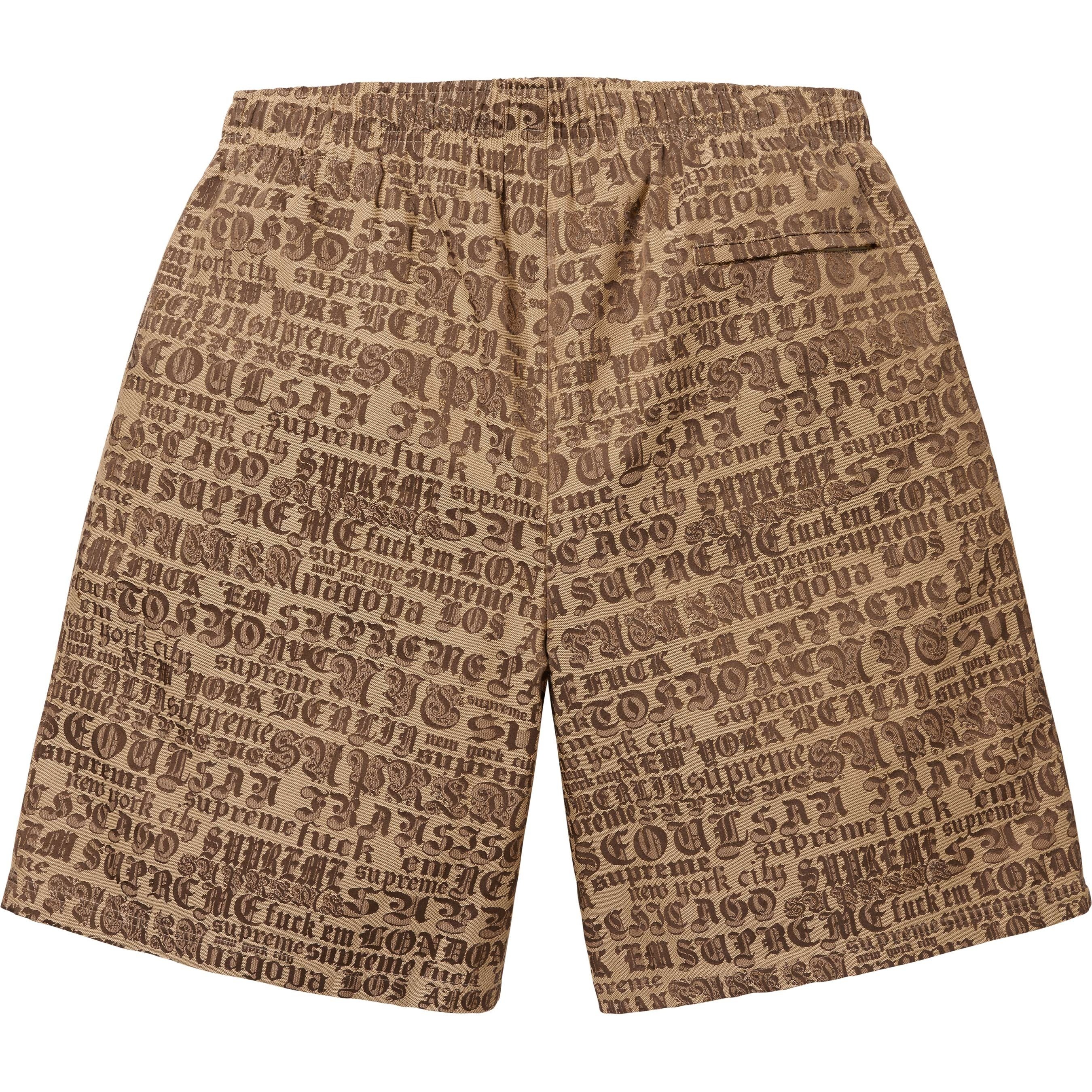 Supreme Cities Jacquard Short (SS25) - Tan - $168