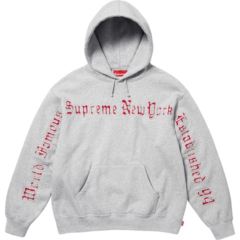 Contrast Cutout Hooded Sweatshirt - Supreme