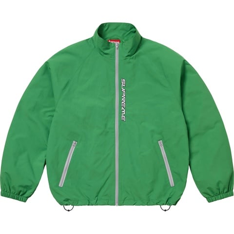 Supreme Contrast Zip Track Jacket - Green