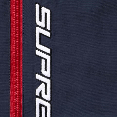 Supreme Contrast Zip Track Jacket - Navy