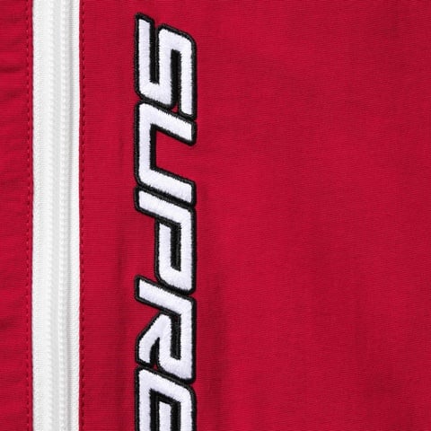 Supreme Contrast Zip Track Jacket - Red