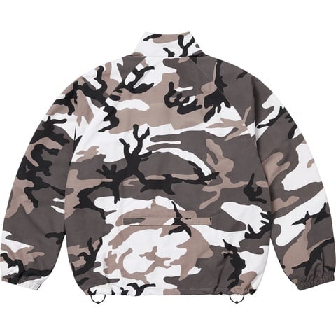 Supreme Contrast Zip Track Jacket - Snow Camo