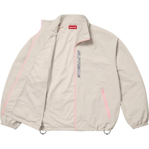 Supreme Contrast Zip Track Jacket - Tan