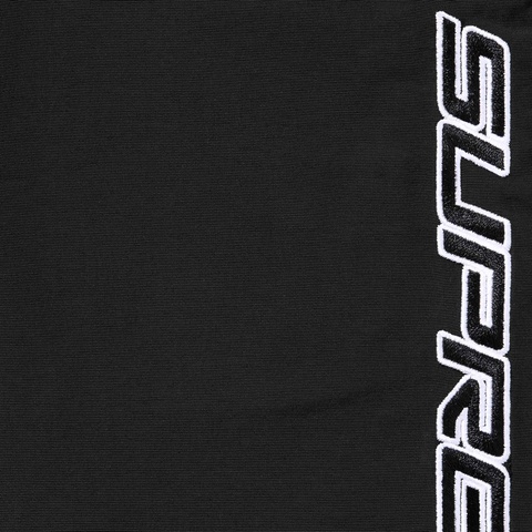 Supreme Contrast Zip Warm Up Pant - Black