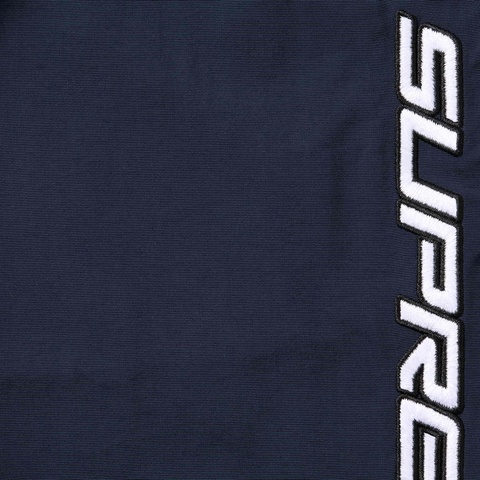 Supreme Contrast Zip Warm Up Pant - Navy