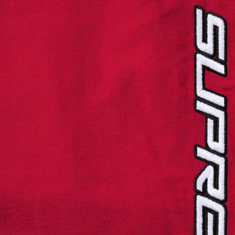 Supreme Contrast Zip Warm Up Pant - Red