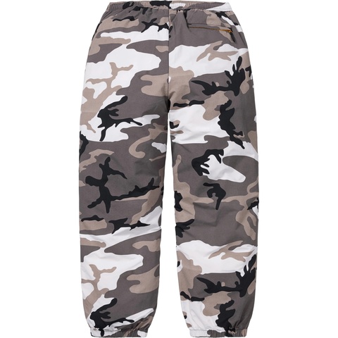 Supreme Contrast Zip Warm Up Pant - Snow Camo