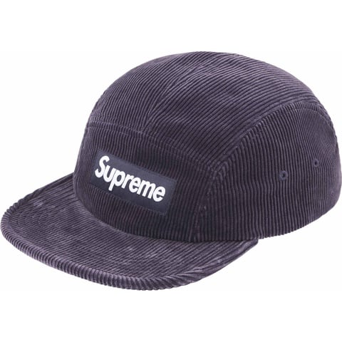 Supreme Corduroy Camp Cap - Navy