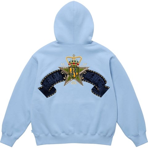 トップス supreme Crest Zip Up Hooded Sweatshirt Supreme Crest Zip Up Hooded Sweatshirt Heather Grey Men's - SS25 - US