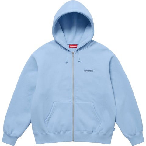 Crest Zip Up Hooded Sweatshirt - Supreme