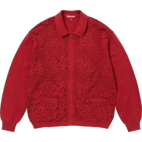 Crochet Zip Up Cardigan - spring/summer 2025 - Supreme