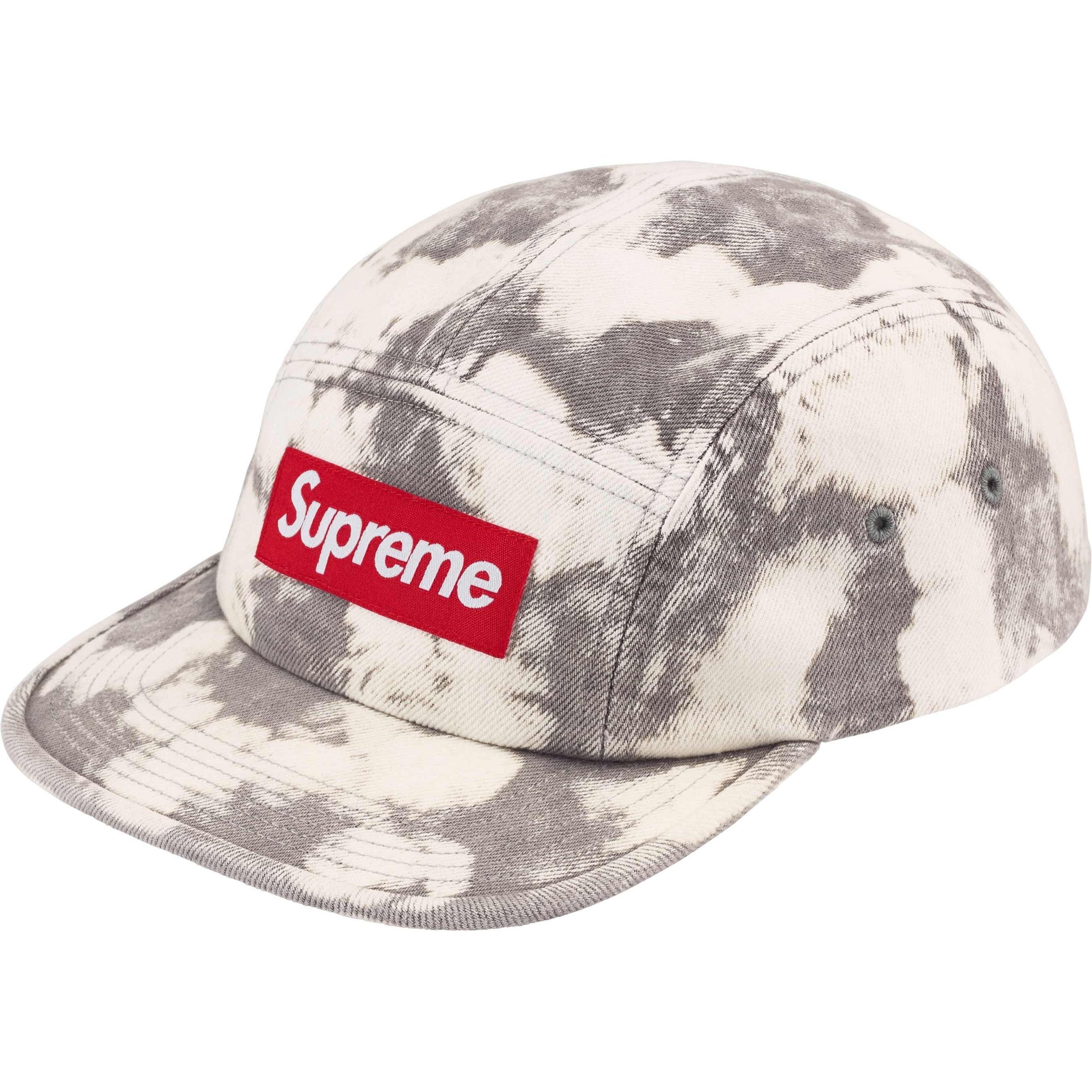 Supreme Denim Camp Cap (SS25) - Bleached - $48