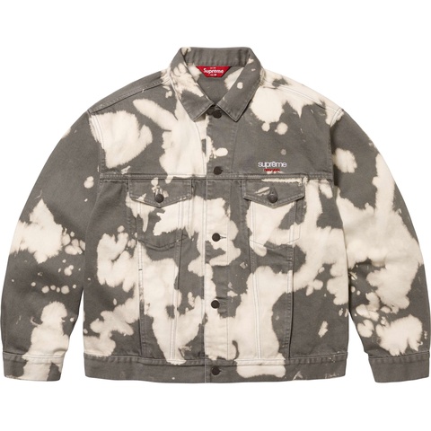 Supreme Denim Trucker Jacket - Bleached