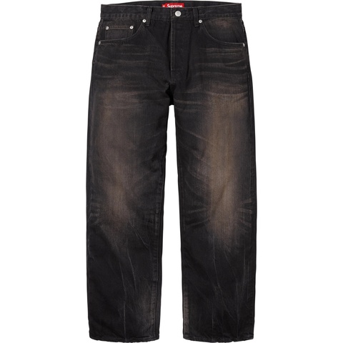 Distressed Loose Fit Selvedge Jean - Supreme