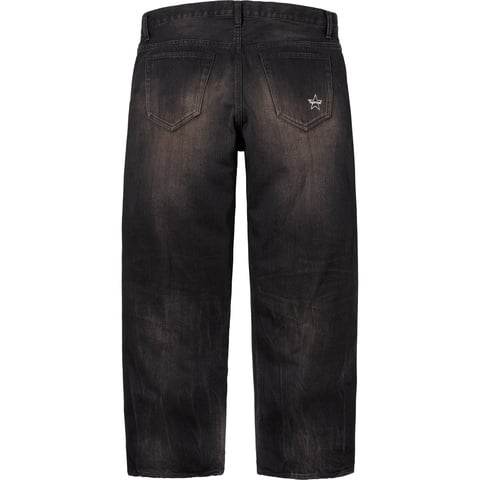 Distressed Loose Fit Selvedge Jean - Supreme
