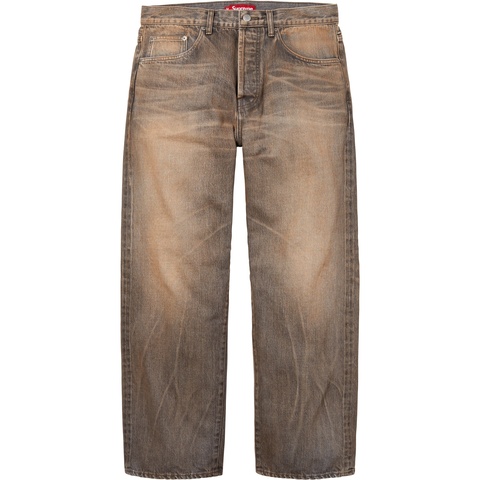 Distressed Loose Fit Selvedge Jean - Supreme