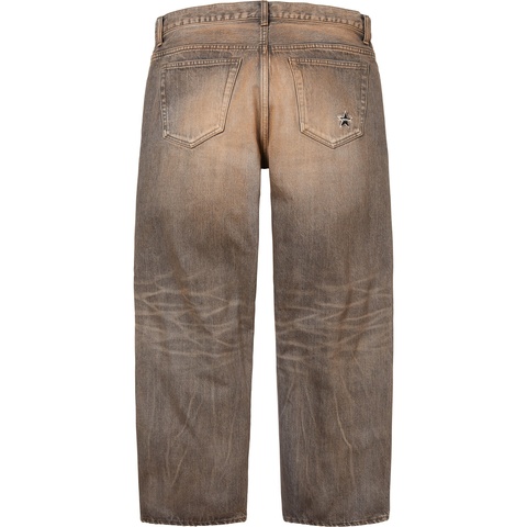 Distressed Loose Fit Selvedge Jean - Supreme