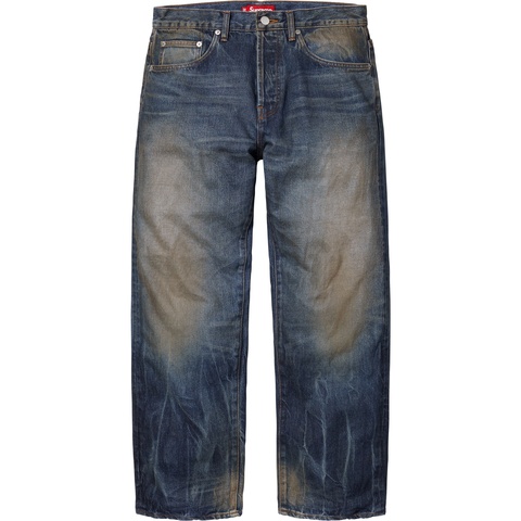 Distressed Loose Fit Selvedge Jean - Supreme
