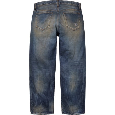 Distressed Loose Fit Selvedge Jean - Supreme