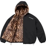 Supreme Faux Fur Reversible Hooded Track Jacket (SS25) - Black