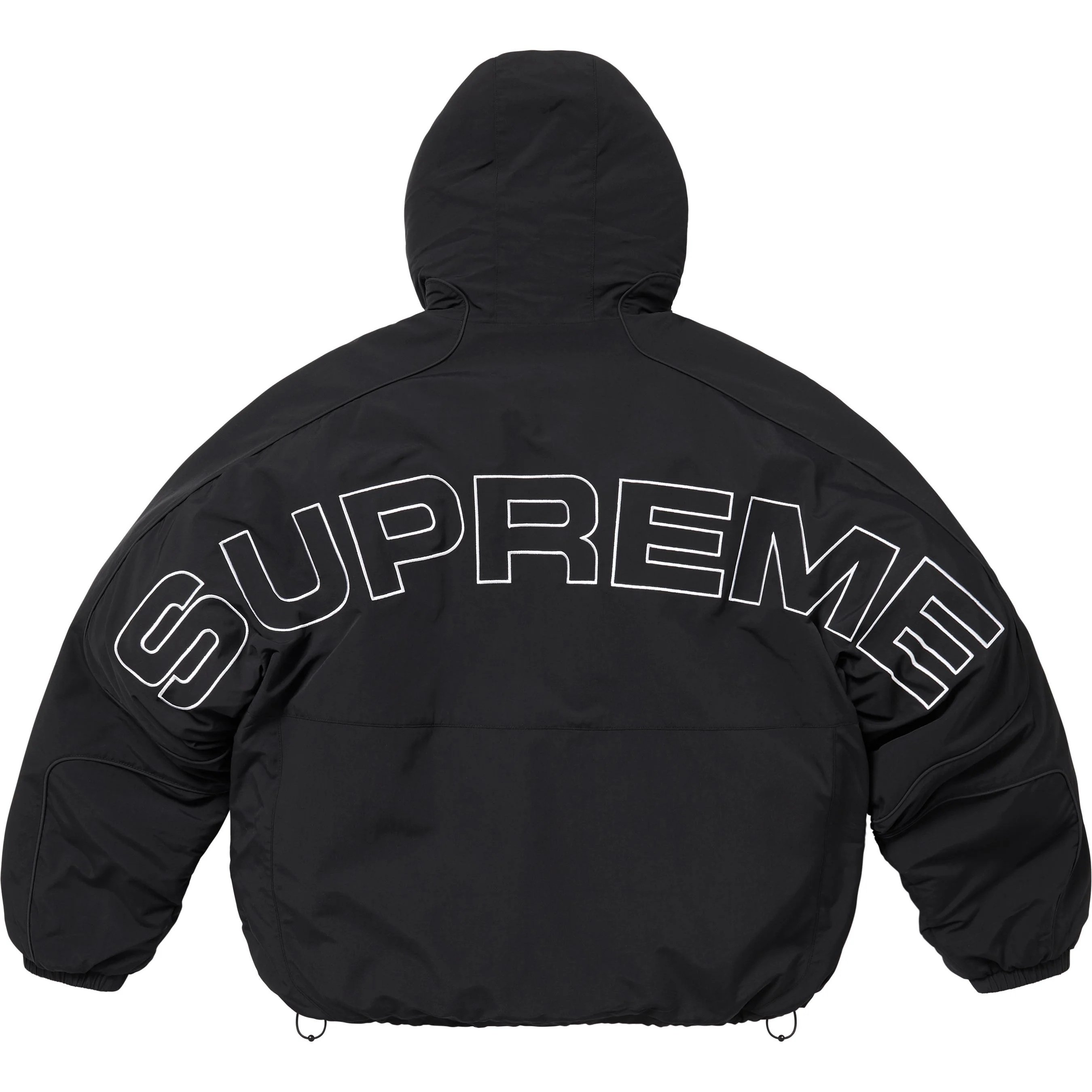 Supreme Faux Fur Reversible Hooded Track Jacket (SS25) - Black - $368