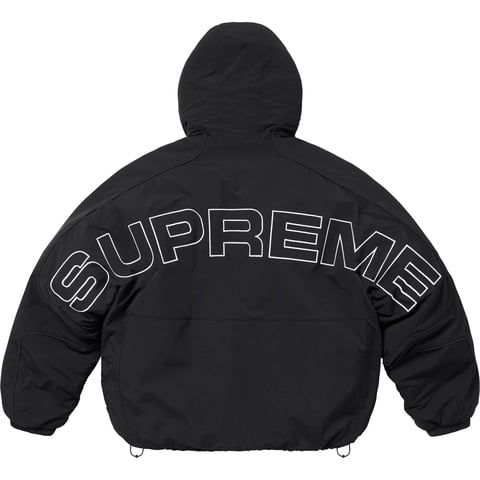 Supreme Faux Fur Reversible Hooded Track Jacket - Black