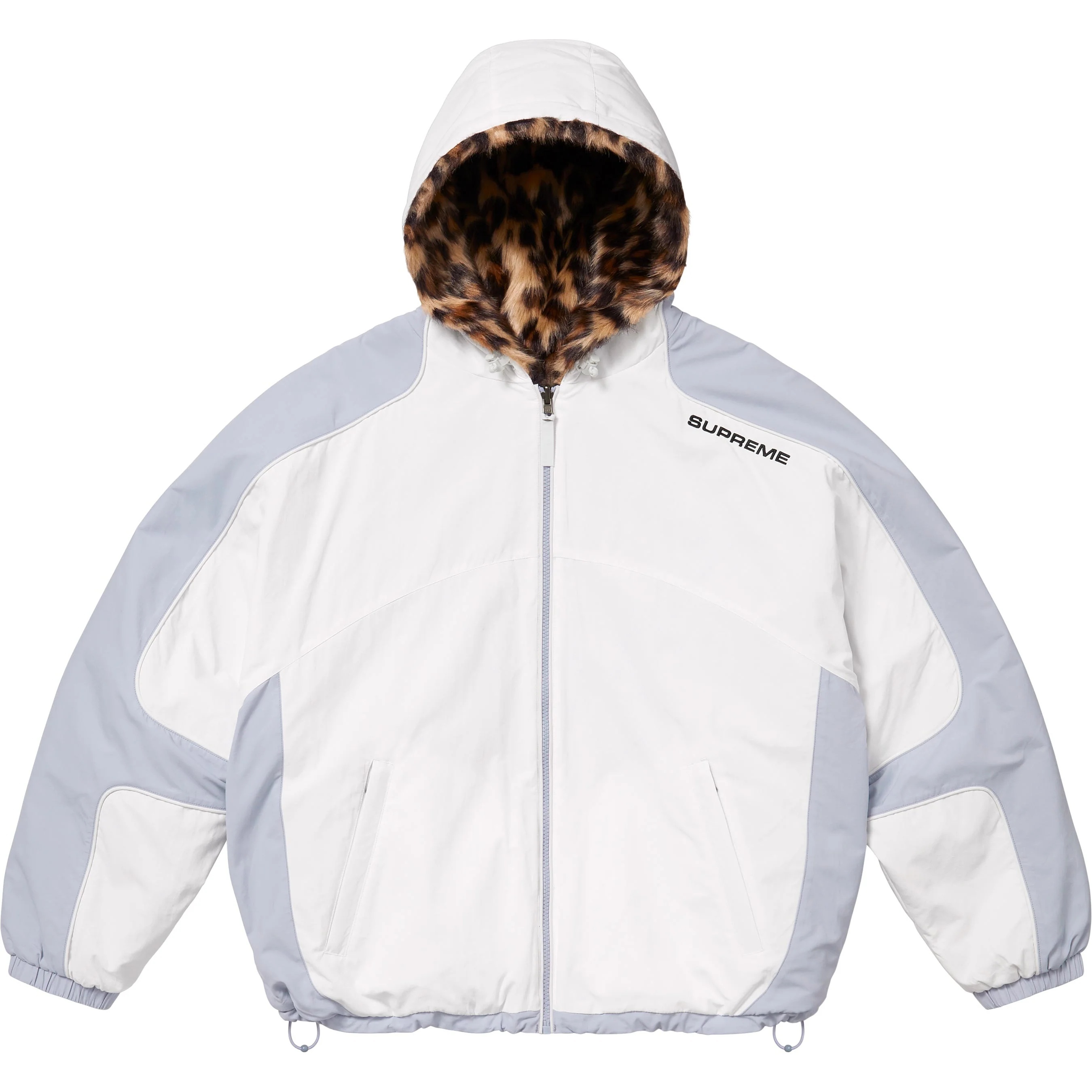 Supreme Faux Fur Reversible Hooded Track Jacket (SS25) - White - $368