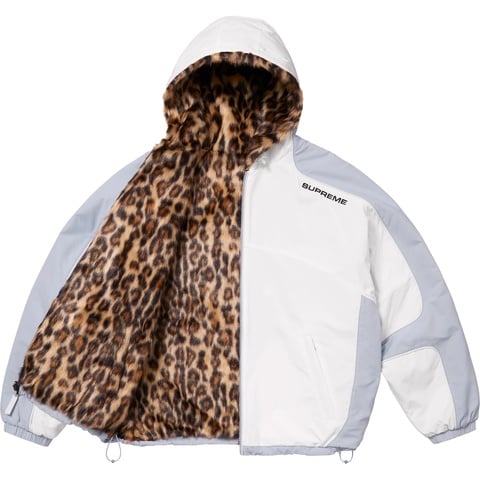 Supreme Faux Fur Reversible Hooded Track Jacket - White