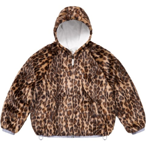 Supreme Faux Fur Reversible Hooded Track Jacket - White