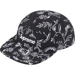 Supreme Floral Jacquard Camp Cap (SS25) - Black