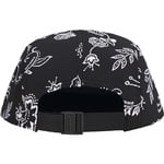 Supreme Floral Jacquard Camp Cap (SS25) - Black