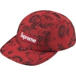 Supreme Floral Jacquard Camp Cap (SS25) - Red