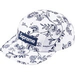 Supreme Floral Jacquard Camp Cap (SS25) - White
