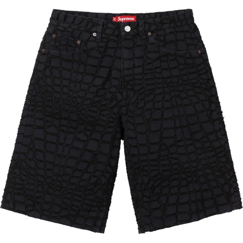 Frayed Croc Baggy Denim Short - spring/summer 2025 - Supreme