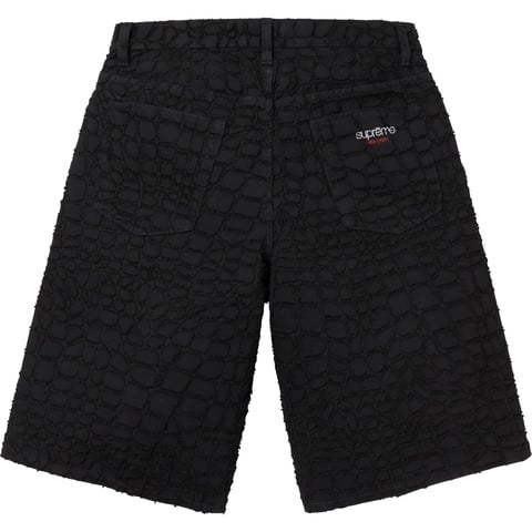 Frayed Croc Baggy Denim Short - spring/summer 2025 - Supreme