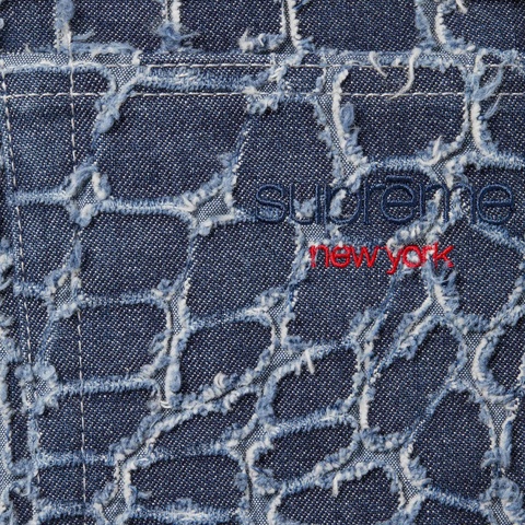 【新品未使用】 Supreme Frayed Croc　DenimCampCap Frayed Croc Denim Camp Cap - spring/summer 2025 - Supreme