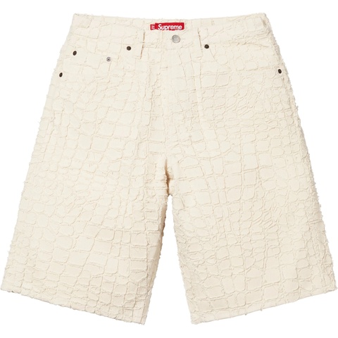 Frayed Croc Baggy Denim Short - spring/summer 2025 - Supreme