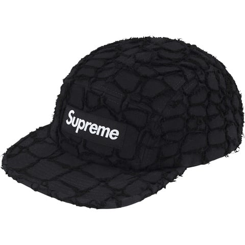 Frayed Croc Denim Camp Cap - spring/summer 2025 - Supreme