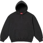 Supreme Frayed Hooded Sweatshirt (SS25) - Black