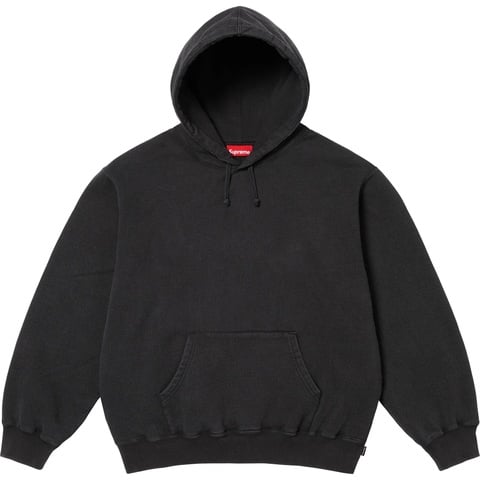Supreme Frayed Hooded Sweatshirt - Black