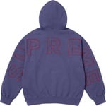 Supreme Frayed Hooded Sweatshirt (SS25) - Washed Navy