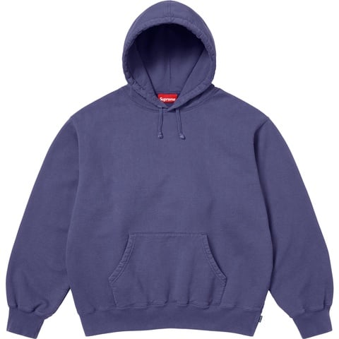 Supreme Frayed Hooded Sweatshirt - Washed Navy