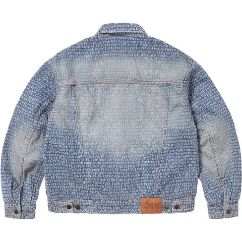 Supreme Fuck Stitch Denim Trucker Jacket - Blue
