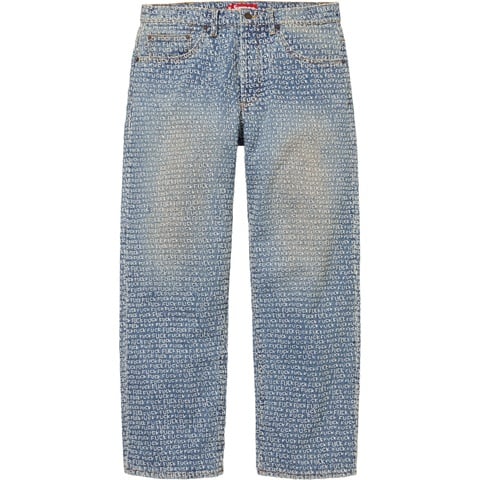 Supreme Fuck Stitch Loose Fit Jean - Blue
