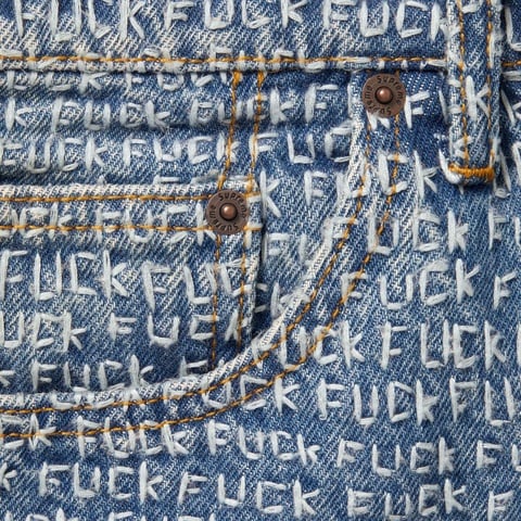 Fuck Stitch Loose Fit Jean - spring/summer 2025 - Supreme
